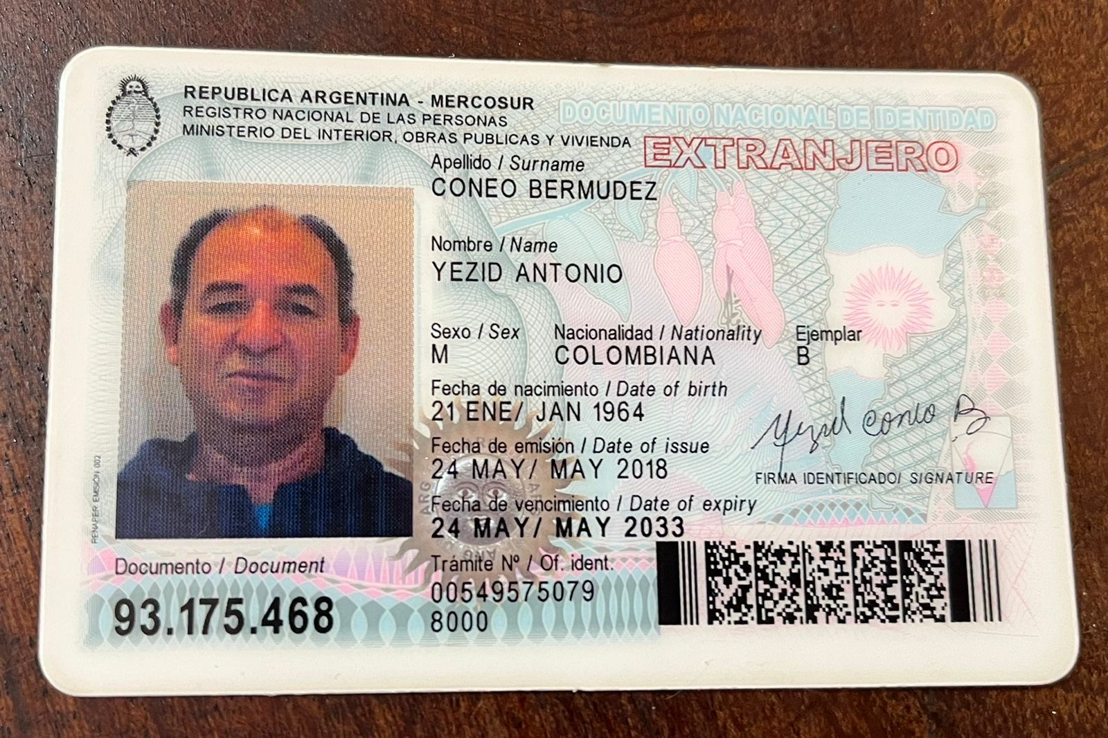 Dr. Yezid Antonio Coneo Bermudez